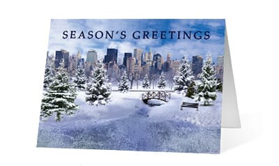 2019 Magical Pond corporate holiday greeting card thumbnail