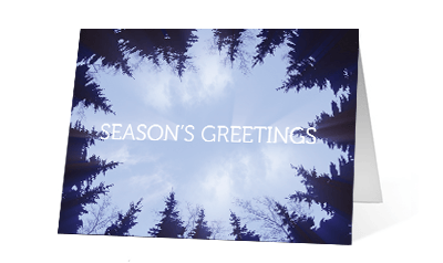 2019 forest wreath corporate holiday print card thumbnail