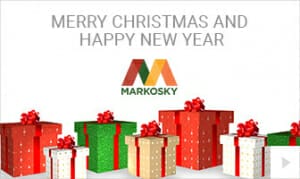 2019 Markosky - Wrapping Wishes corporate holiday ecard thumbnail