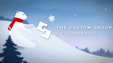 2019 The custom group - polar bear corporate holiday ecard thumbnail