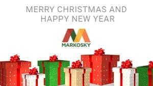 2019 Markosky - Wrapping Wishes corporate holiday ecard thumbnail