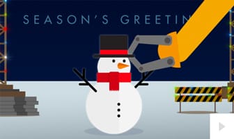Precision - Snowman Version corporate holiday ecard thumbnail