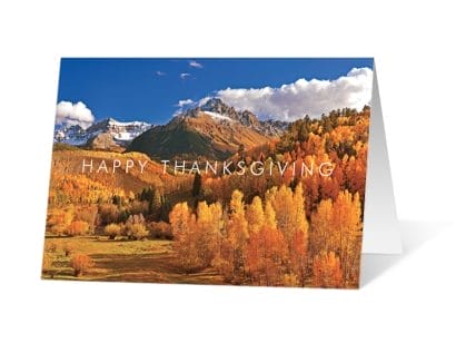 Autumn Rain 2020 corporate holiday print greeting card thumbnail