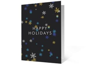 Dimensionality 2020 corporate holiday print greeting card thumbnail
