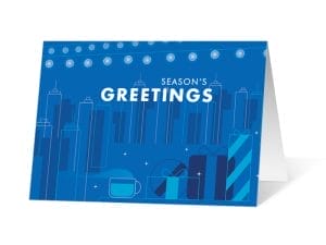 Excited Spirit 2020 corporate holiday print greeting card thumbnail
