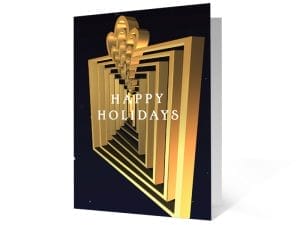 Revolving Wishes 2020 corporate holiday print greeting card thumbnail