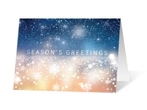 Sparkling Horizon color 1 2020 corporate holiday print greeting card thumbnail