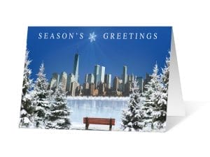 Clear Morning 2020 corporate holiday print greeting card thumbnail