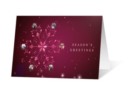 2021 Snowflake Photos Holiday Print Card Thumbnail