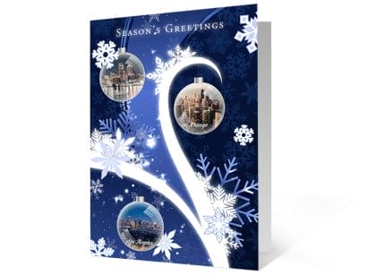 2021 Snowflake Tree Holiday Print Card Thumbnail