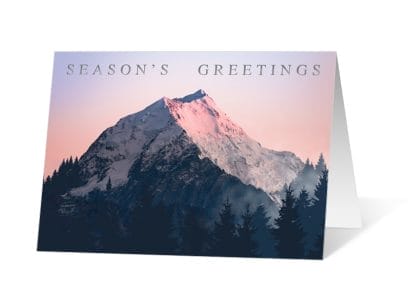2021 Tranquil Forest Holiday Print Card Thumbnail