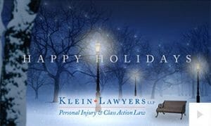 Klein Lawyer 2022 corporate holiday ecard thumbnail