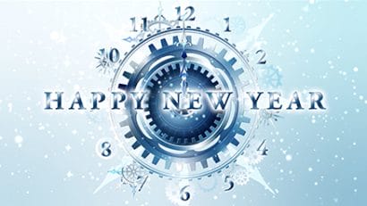 2022 ystal Gears (New Year) corporate holiday ecard thumbnail
