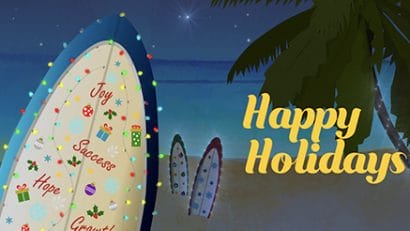 2022 Holiday Surfboard corporate holiday ecard thumbnail
