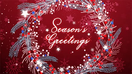 2020 Delightful Wreath corporate holiday ecard thumbnail