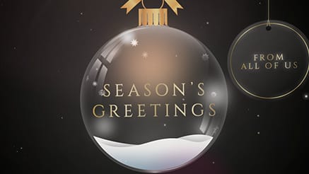 2019 Glass Ornaments corporate holiday ecard thumbnail