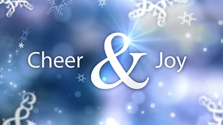 2019 Ampersand Affirmation - Blue corporate holiday ecard thumbnail