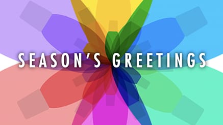 2019 Colors of the Season - White corporate holiday ecard thumbnail