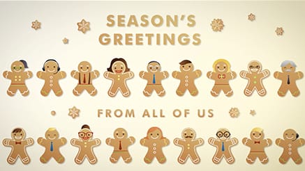 2018 Gingerbread Greetings corporate holiday ecard thumbnail