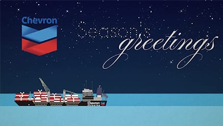 Chevron (2017) corporate holiday ecard thumbnail