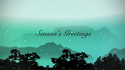 Tranquil Landscape corporate holiday ecard thumbnail
