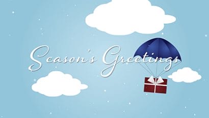 Traveling Gift corporate holiday ecard thumbnail