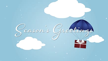 Traveling Gift corporate holiday ecard thumbnail