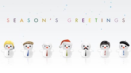 Jolly Snowman corporate holiday ecard thumbnail