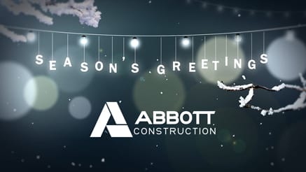Abbott Construction 2020 corporate holiday ecard thumbnail