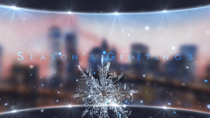 Projections corporate holiday ecard thumbnail