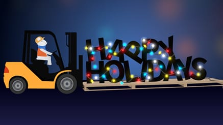 Forklift Fun corporate holiday ecard thumbnail