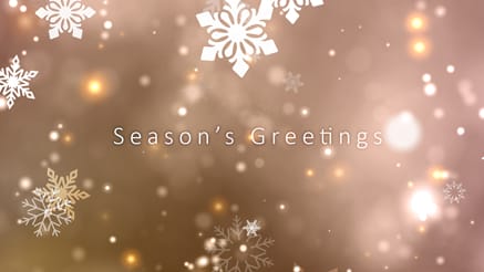 Crystal Current gold corporate holiday ecard thumbnail