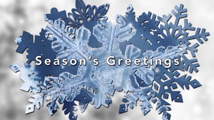 Snowflake Reveal corporate holiday ecard thumbnail