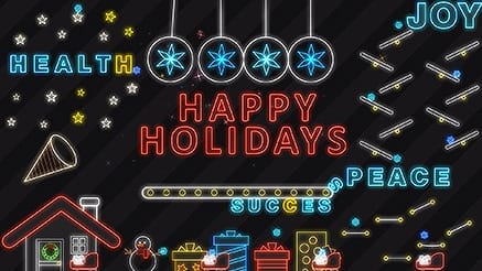Pinball corporate holiday ecard thumbnail