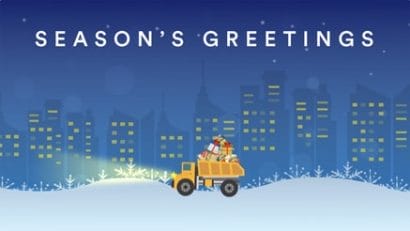 Joyous Delivery corporate holiday ecard thumbnail