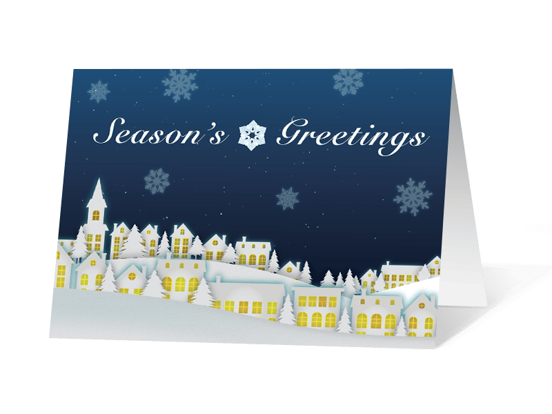 Winter Messenger corporate holiday print thumbnail