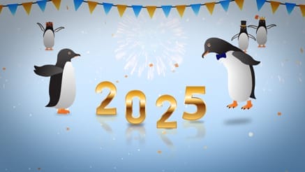 Playful Penguins (New Year)